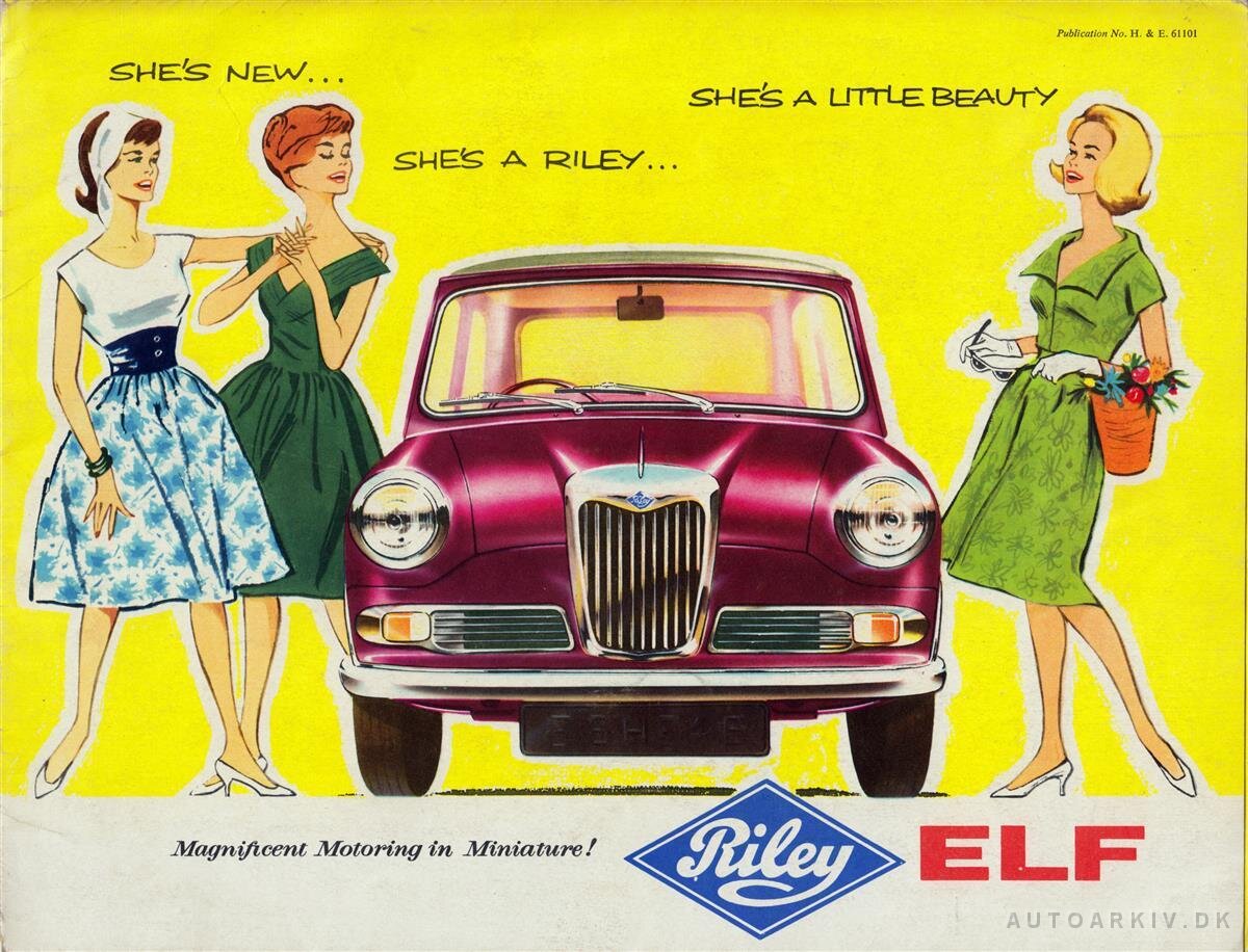 MINI RILEY bilbrochure, auto katalog, auto prospekt, automobile